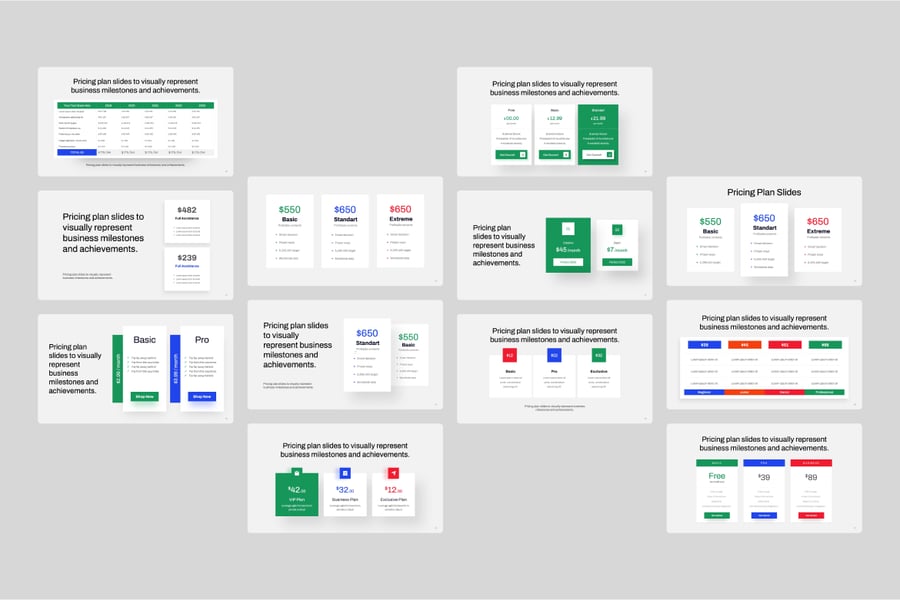 定价幻灯片PPT模版 (PPTX)