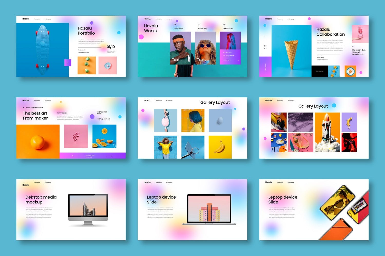 商务彩色PPT设计模板[PPTX]