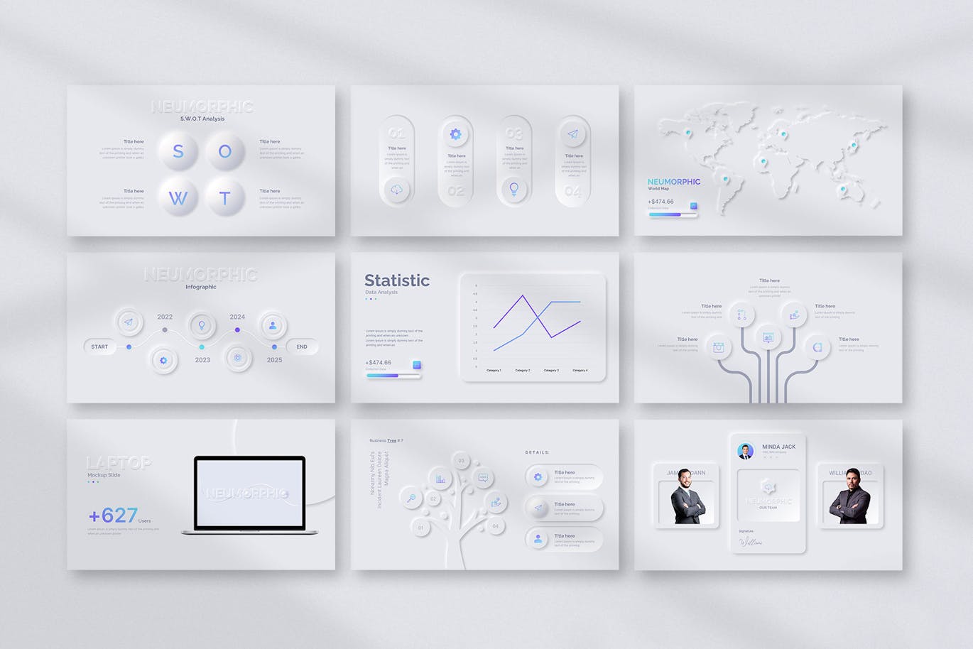 信息图表PPT模版 (PPTX)