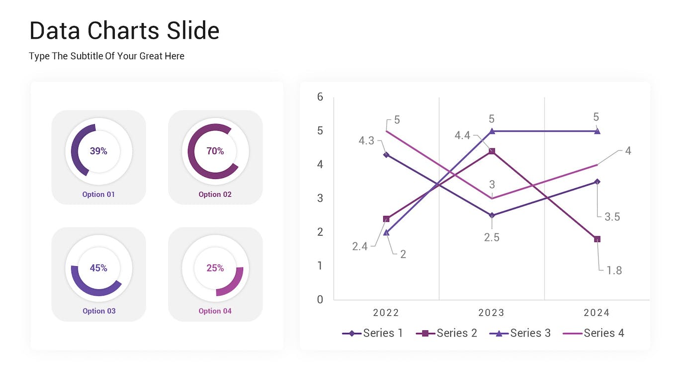 数据生成比较图表ppt模板 (PPTX)