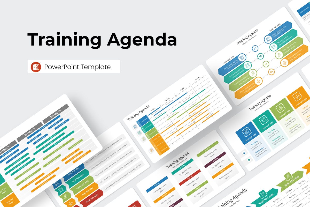 培训议程 PPT模版 (PPTX)