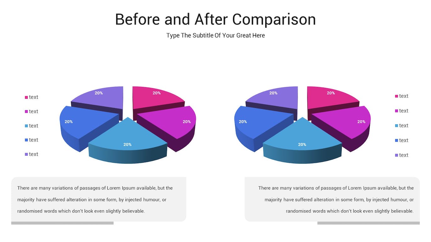 前后对比图表ppt模板 (PPTX)