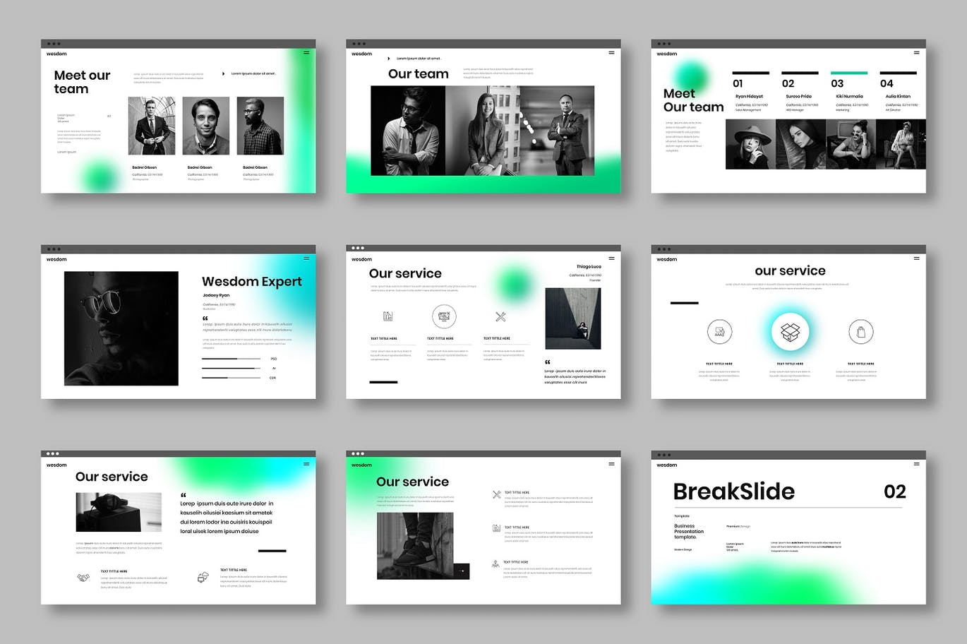 简约时尚高端商业商务powerpoint幻灯片演示模板（pptx）