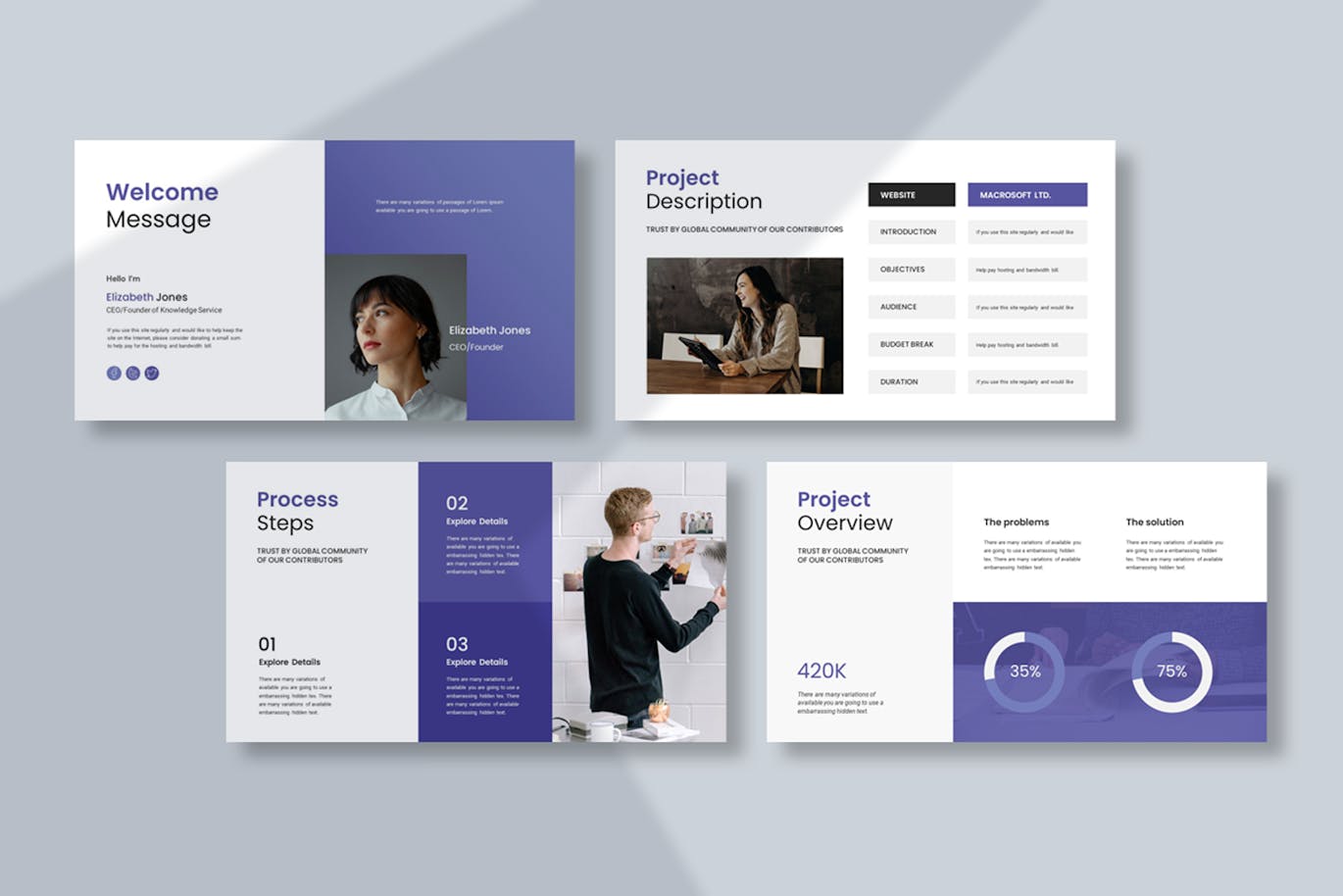 项目提案演示模板PPT模版 (PPTX)