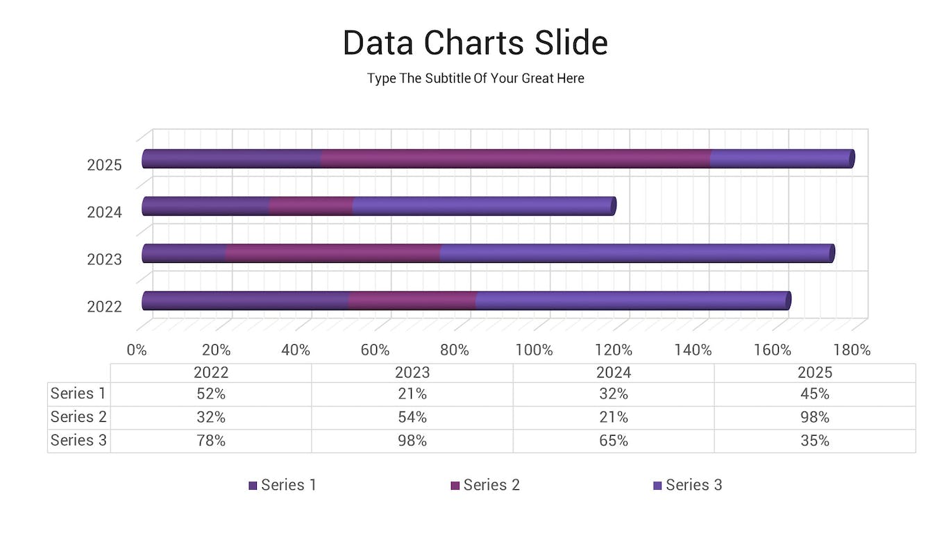 数据生成比较图表ppt模板 (PPTX)