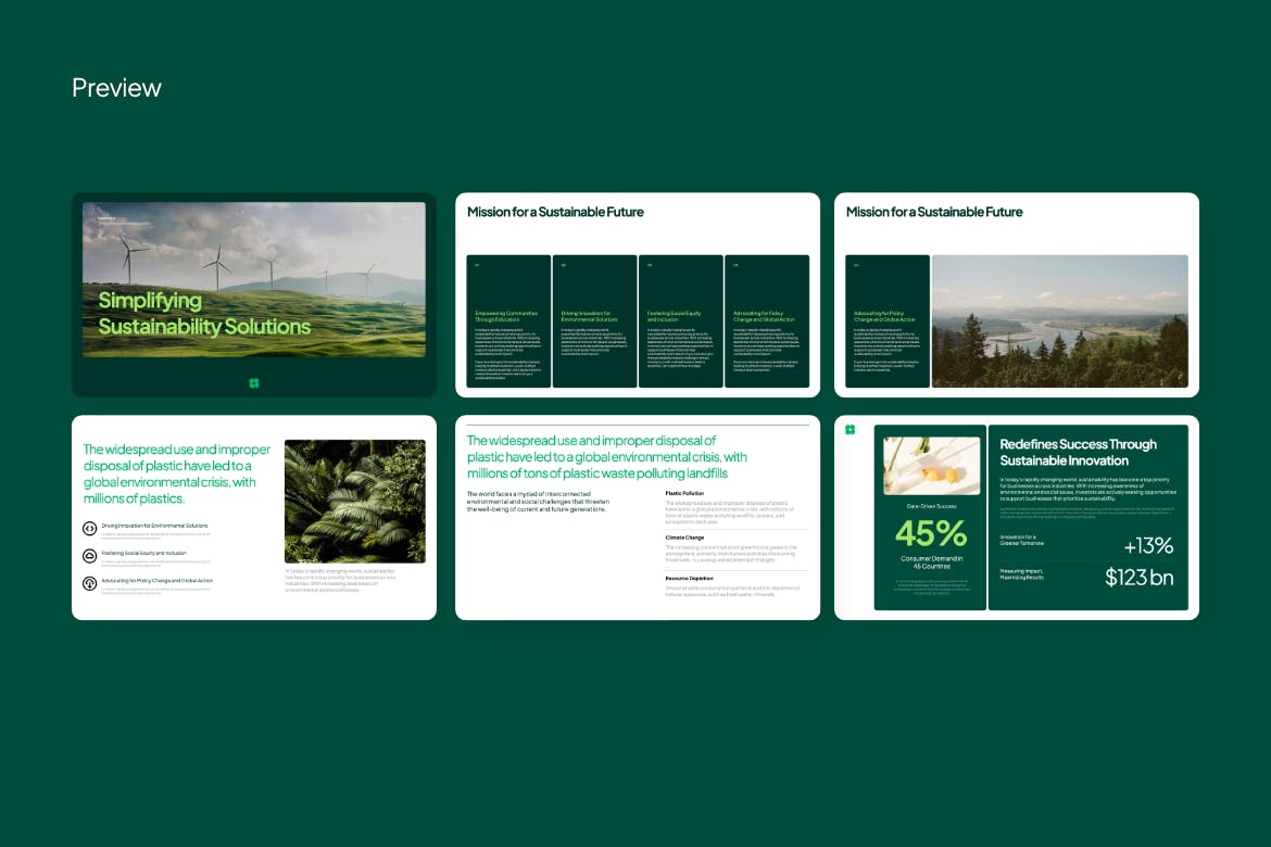 极简商业提案 PPT模板 (PPTX)