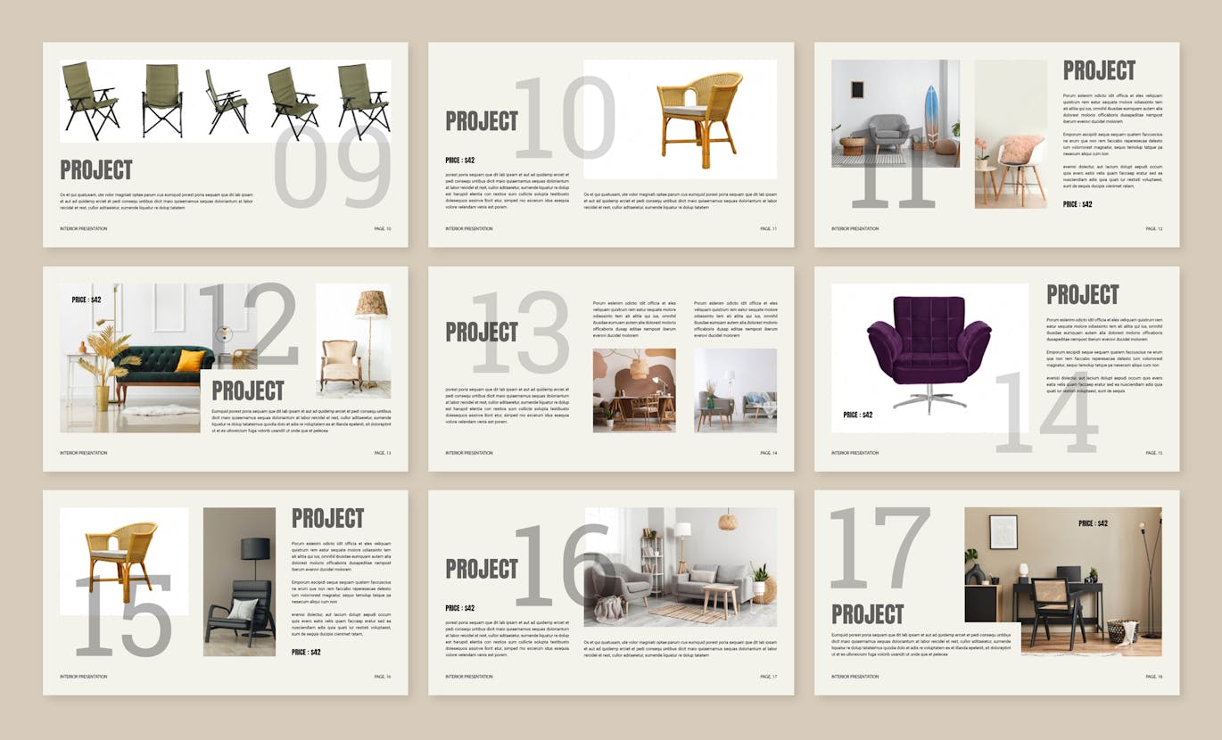 室内设计 PPT模版 (PPTX)