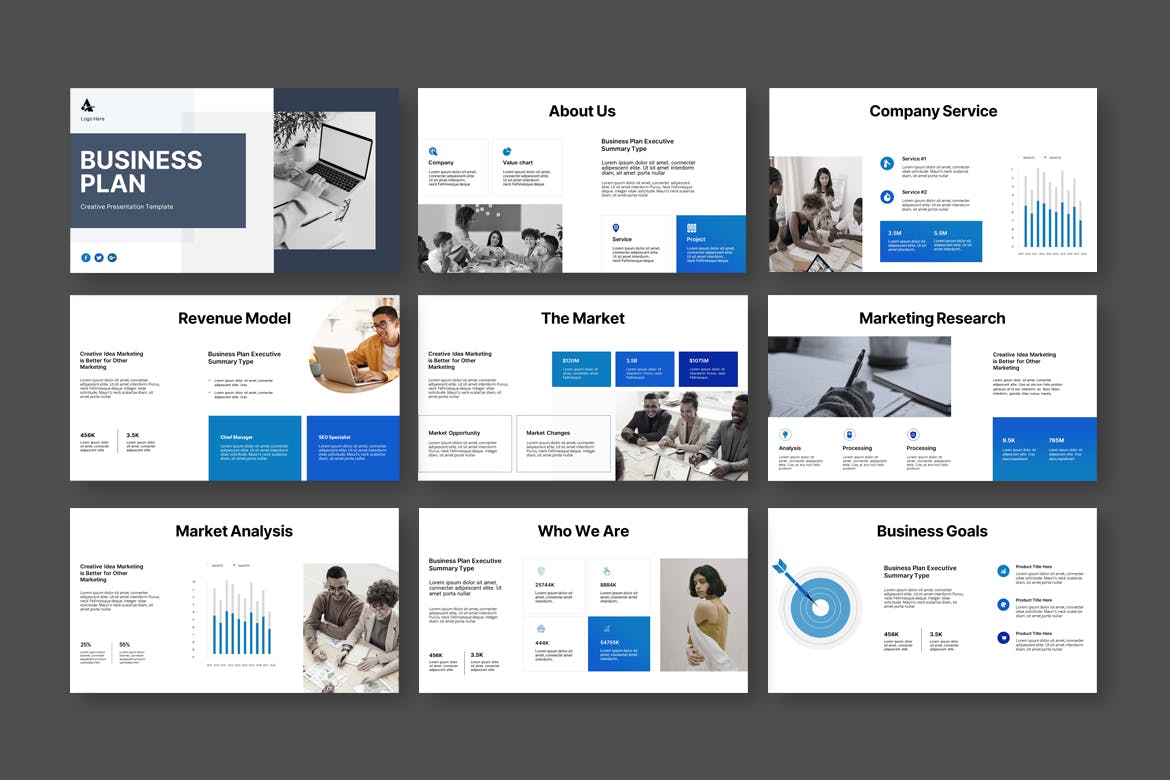 商业计划演示PPT模版 (PPTX)