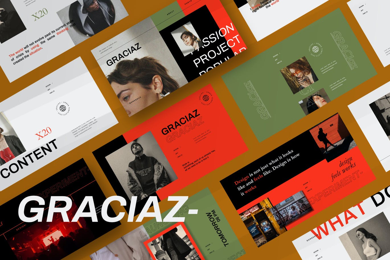 高端专业的高品质城市powerpoint幻灯片演示模板（pptx）