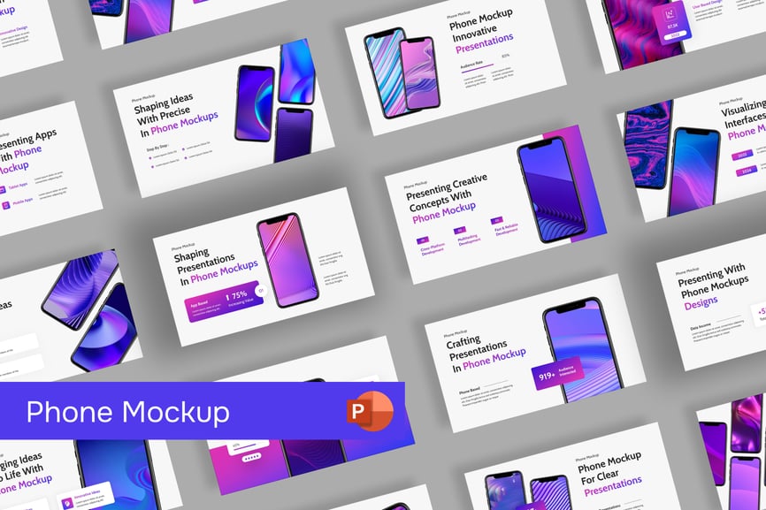 电话移动应用程序APP介绍PPT模版 (PPTX)