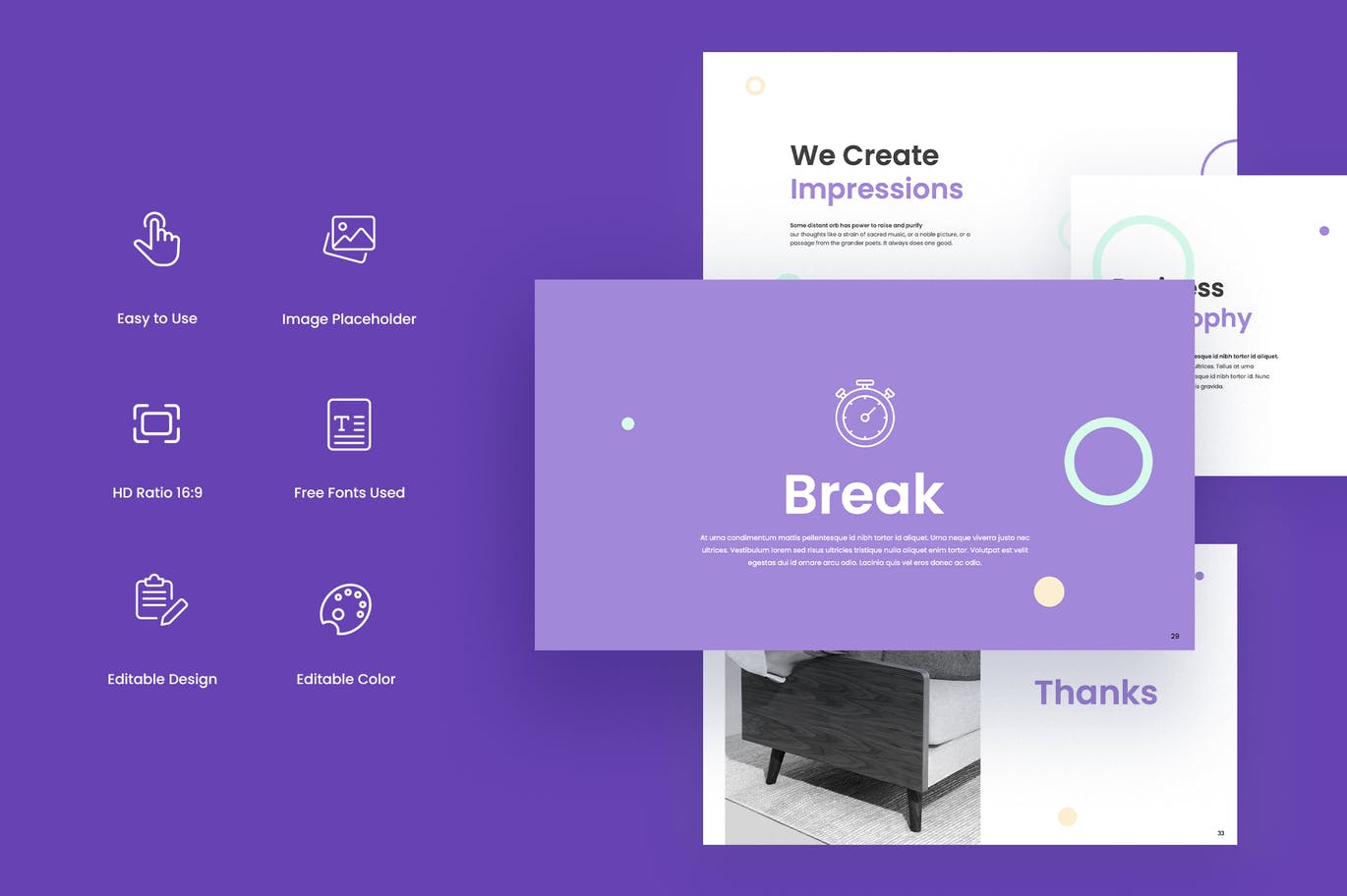 Bakooh现代极简幻灯片模板[PPTX,PDF]
