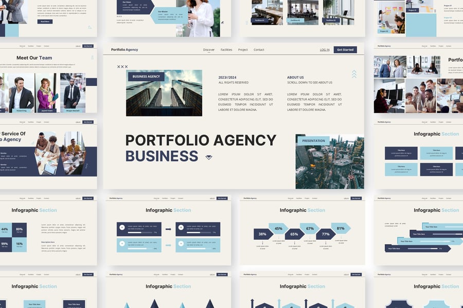 投资组合代理 – PPT模板 (PPTX)