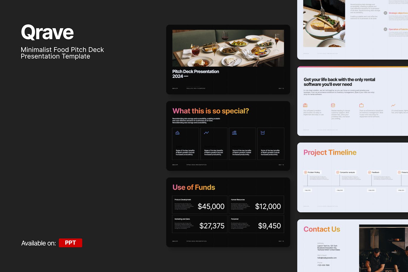极简宣传演示文稿 PPT模板 (PPTX)