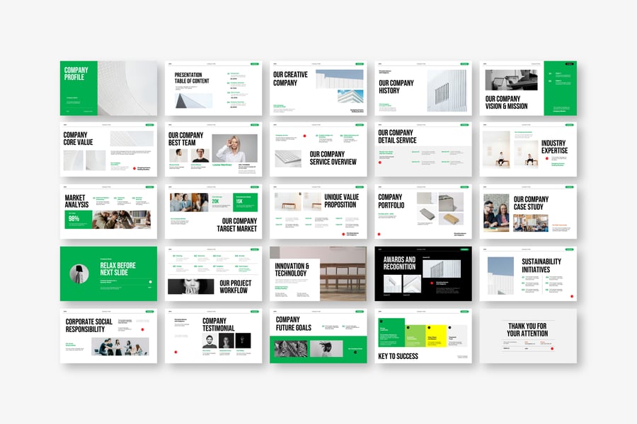 清洁公司简介介绍PPT模版 (PPTX)