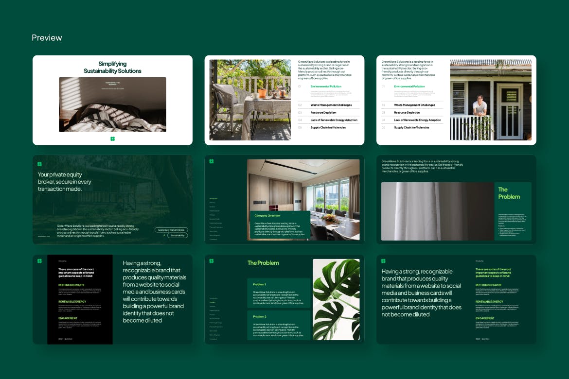 极简商业计划 PPT模板 (PPTX)