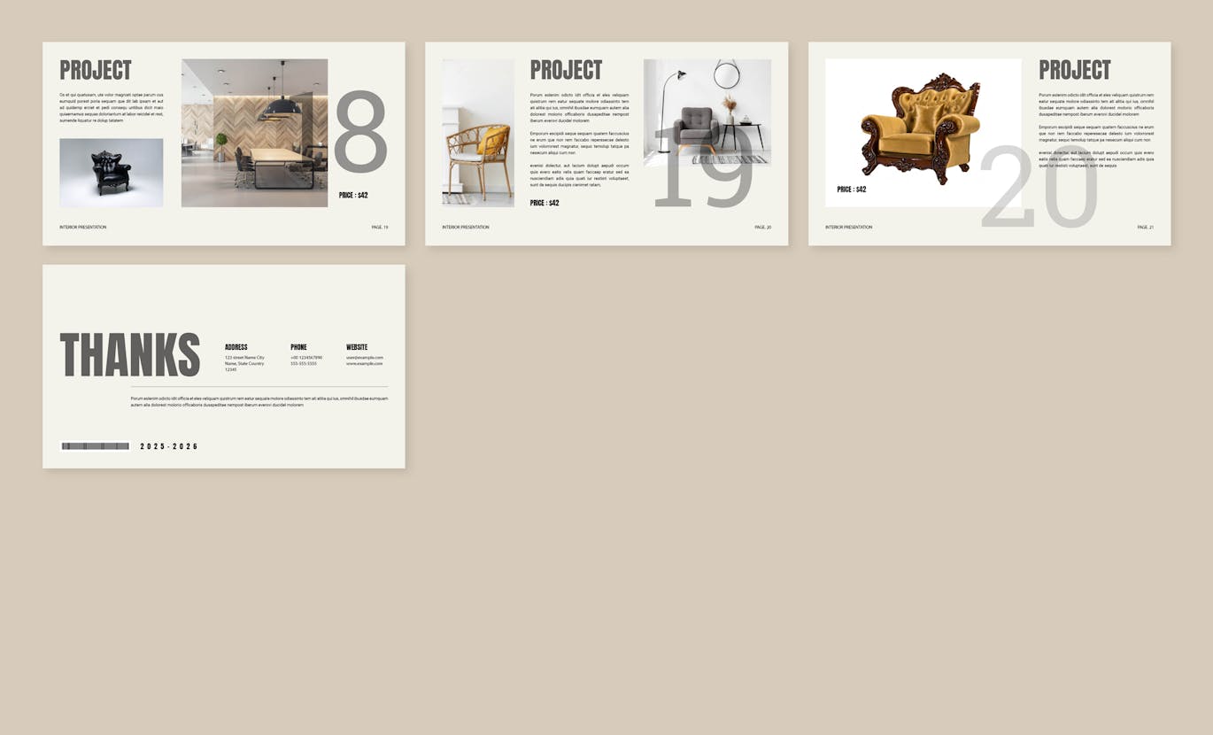 室内设计 PPT模版 (PPTX)