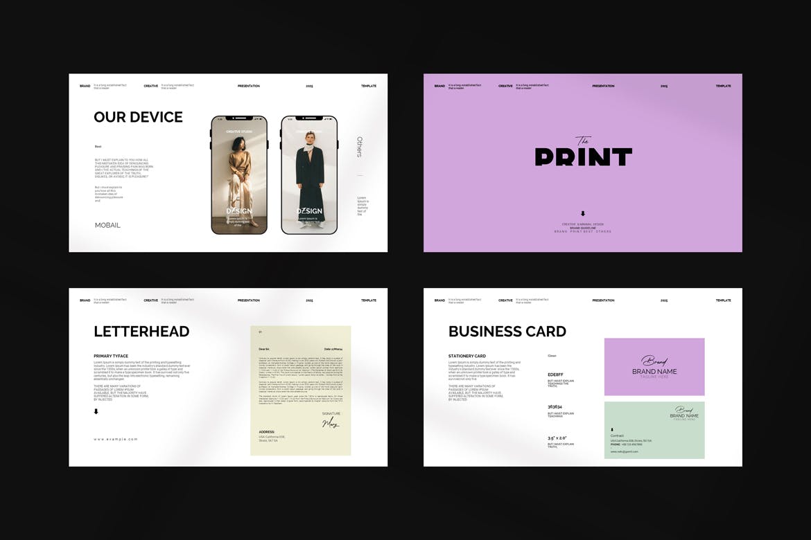 品牌指南演示模板PPT模板 (PPTX)