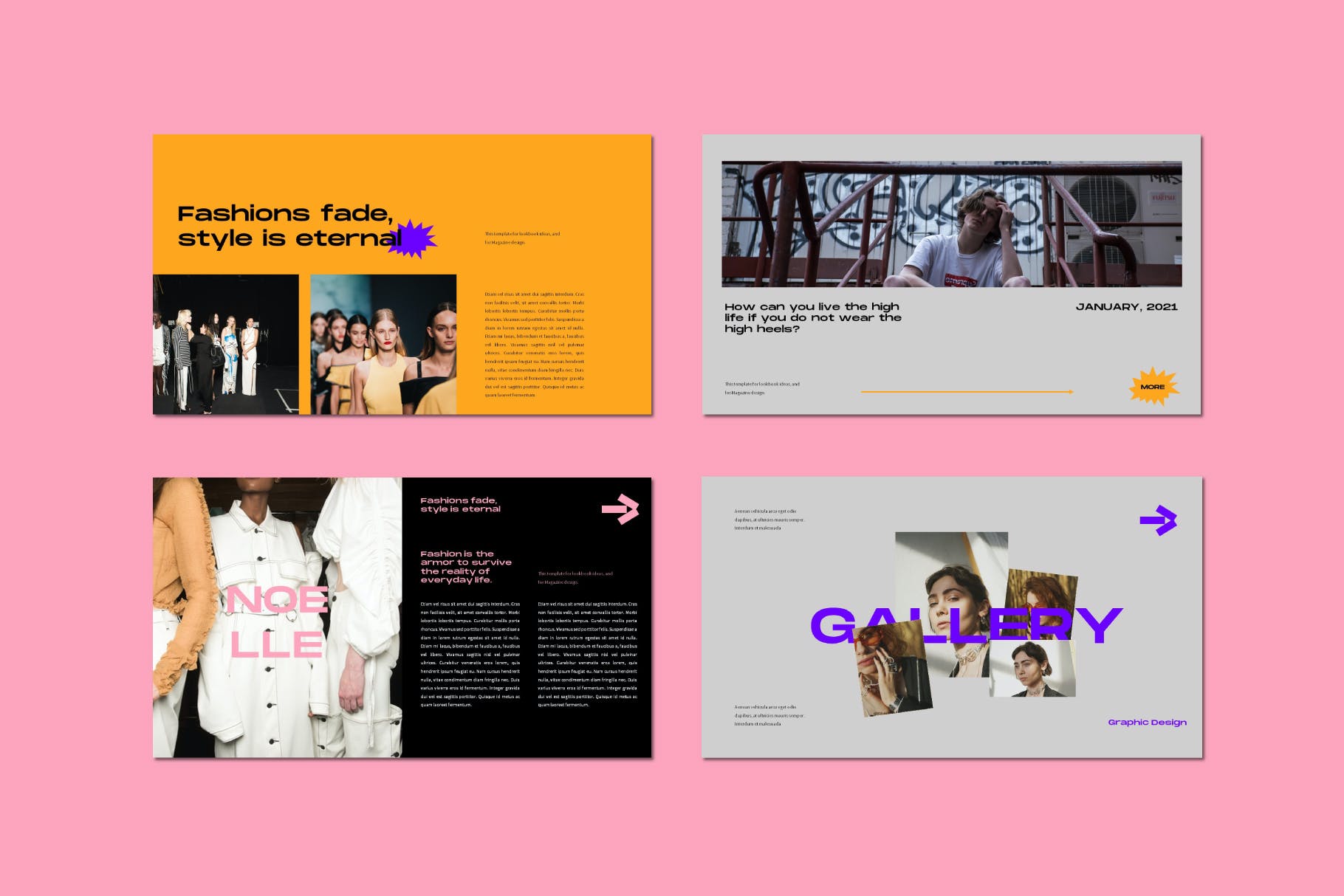 时尚大色块PPT模板（PPTX）