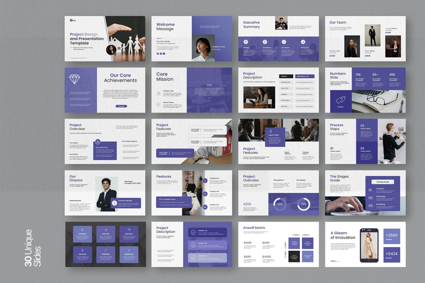 项目提案演示模板PPT模版 (PPTX)