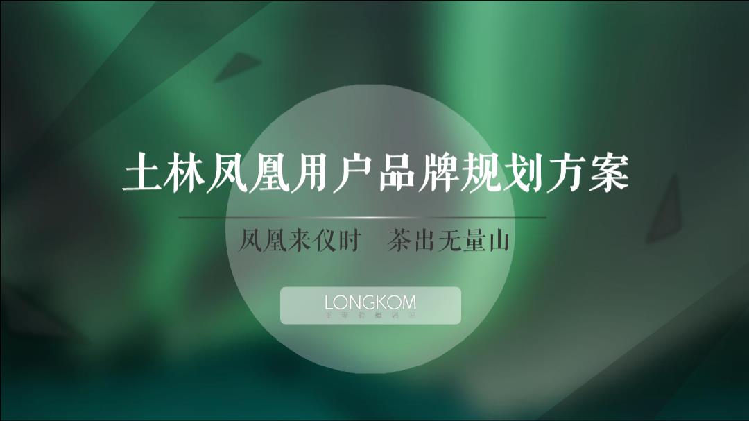 「土林凤凰」茶叶用户品牌规划方案-60页.pptx