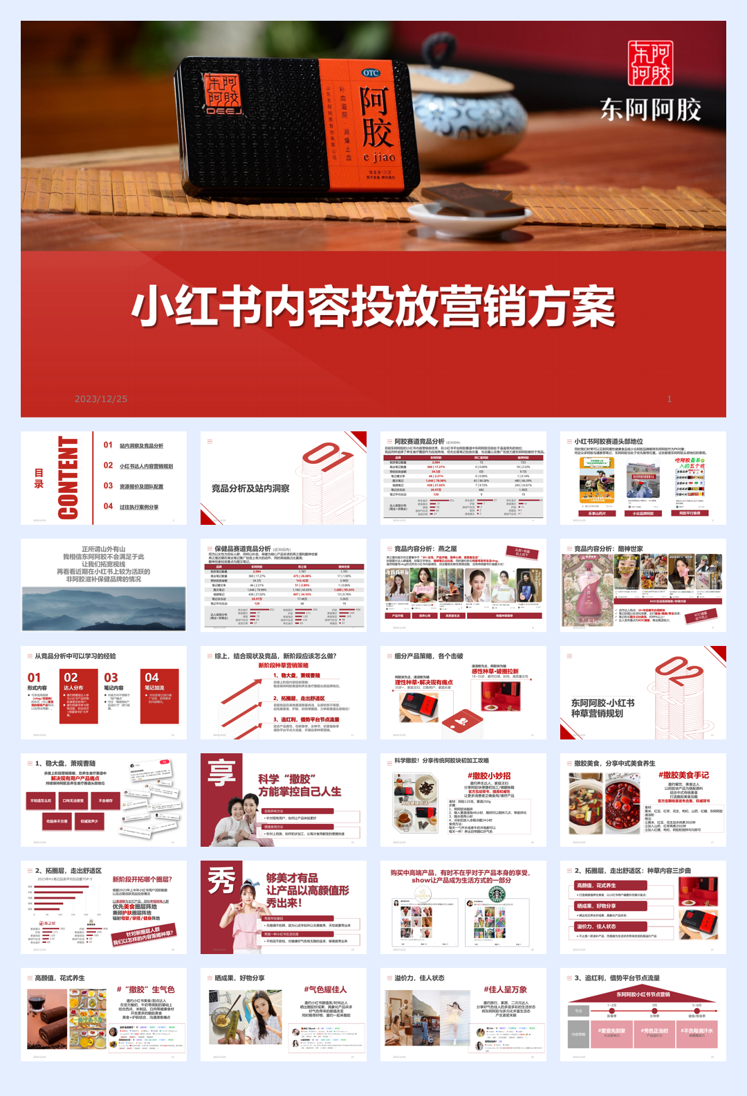 东阿阿胶小红书内容营销方案.pdf