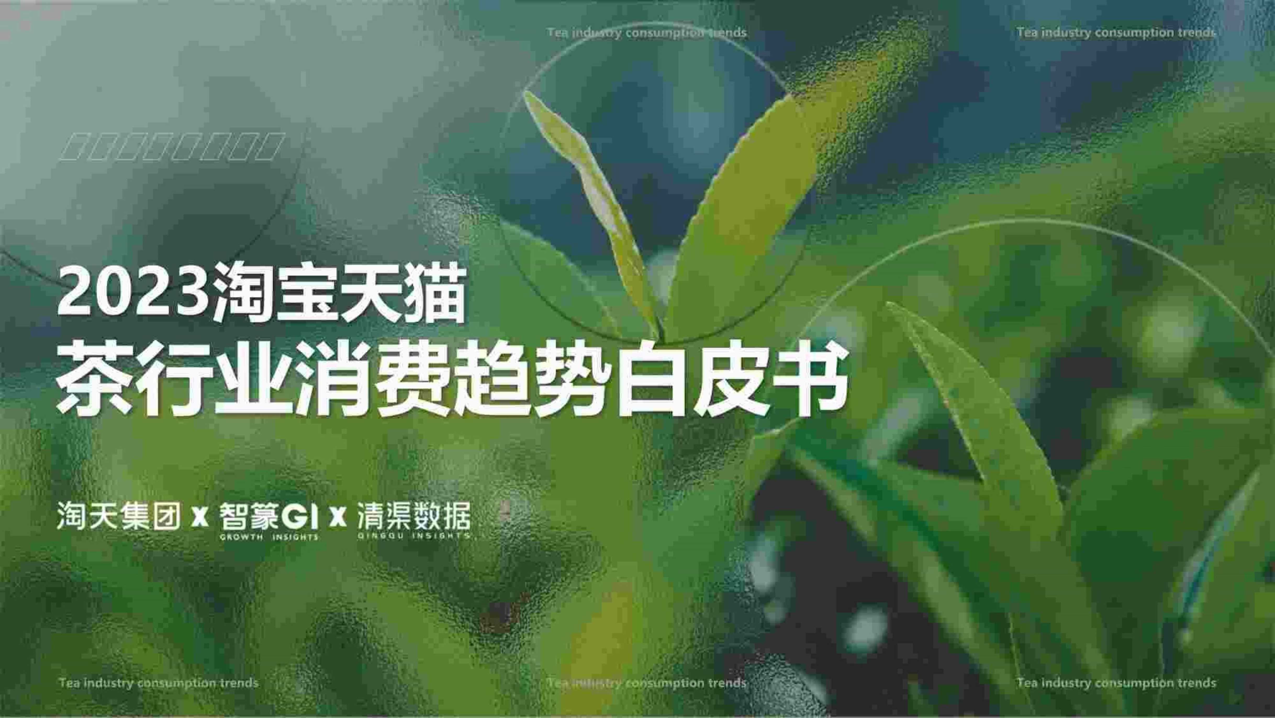 淘天集团&智篆GI&清渠数据：2023淘宝天猫茶行业消费趋势白皮书.pdf