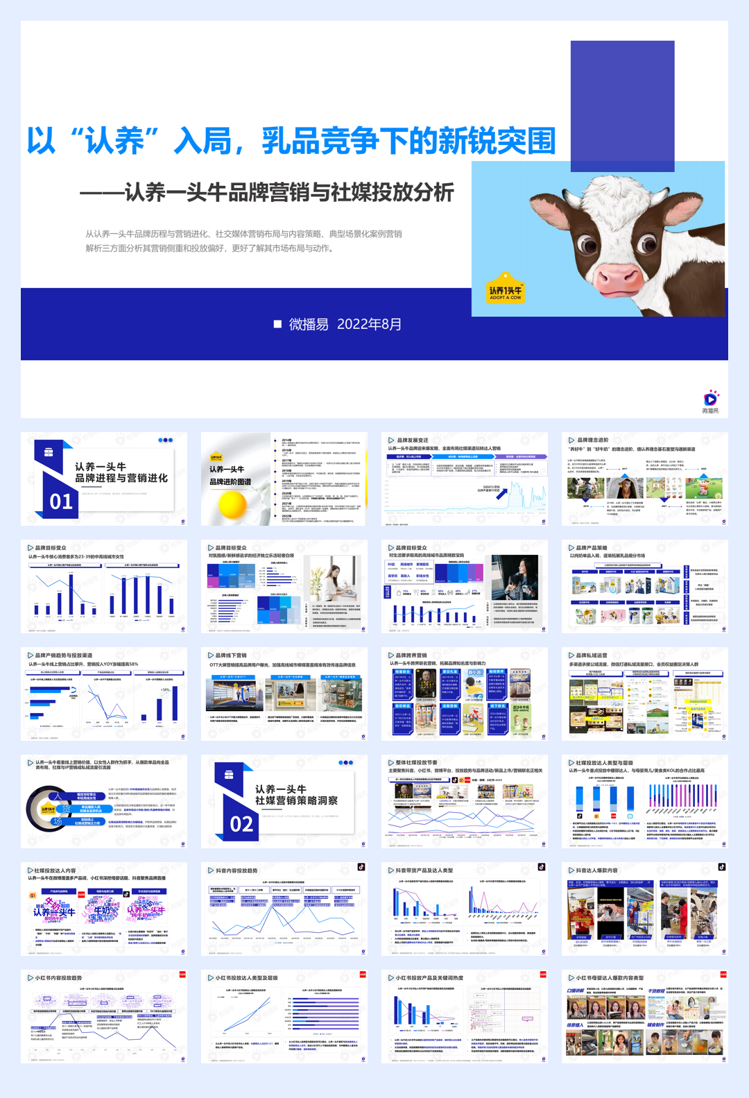 微播易:认养一头牛品牌营销与社媒投放分析.pdf