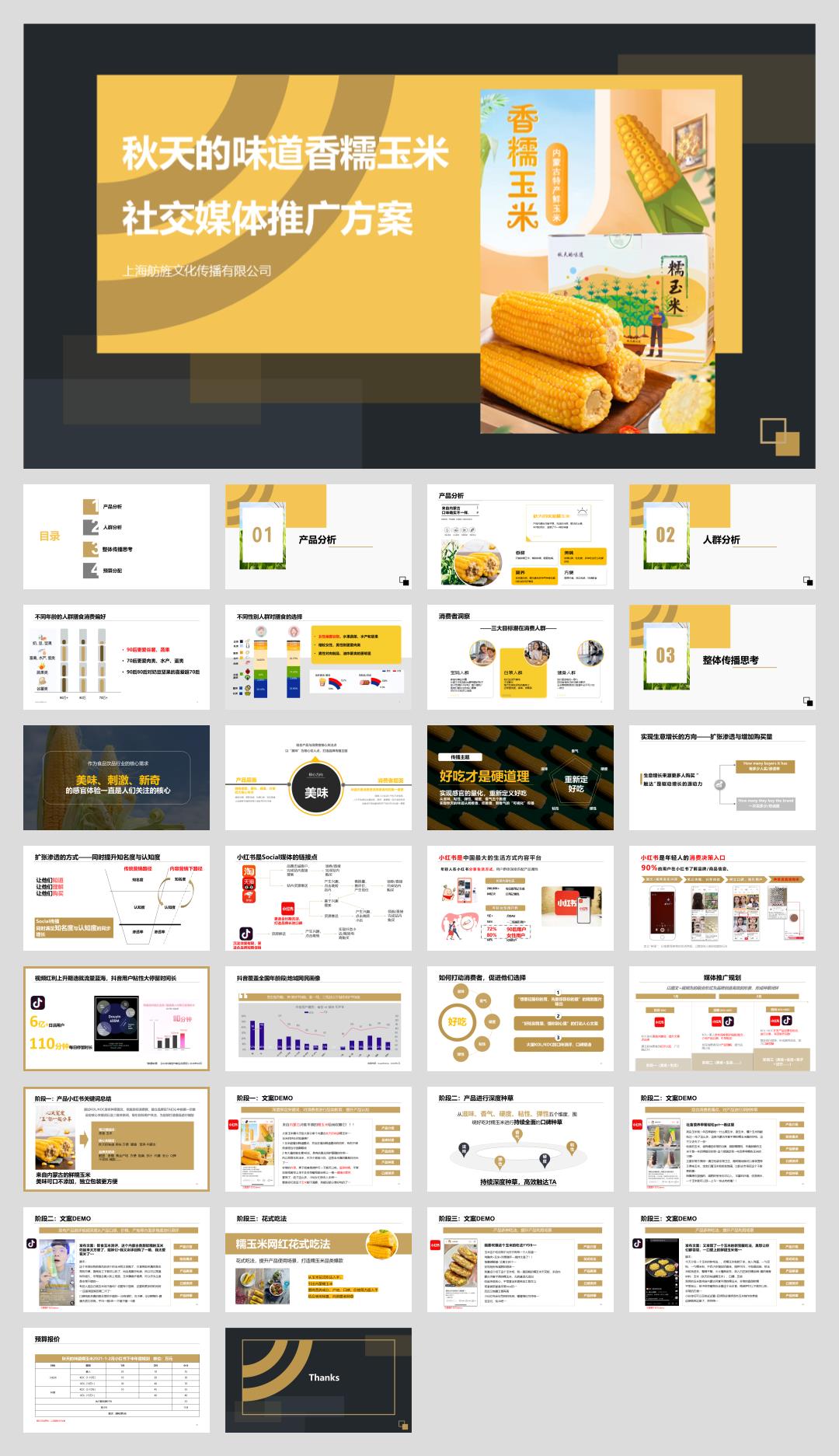 香糯玉米社交媒体推广方案.pptx