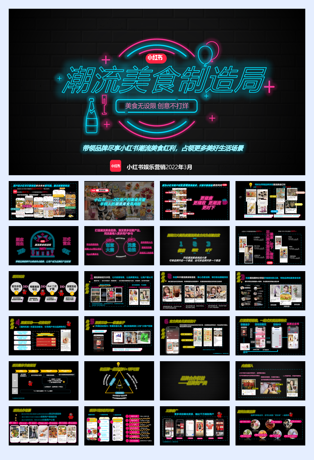 小红书《潮流美食制造局》招商方案.pdf