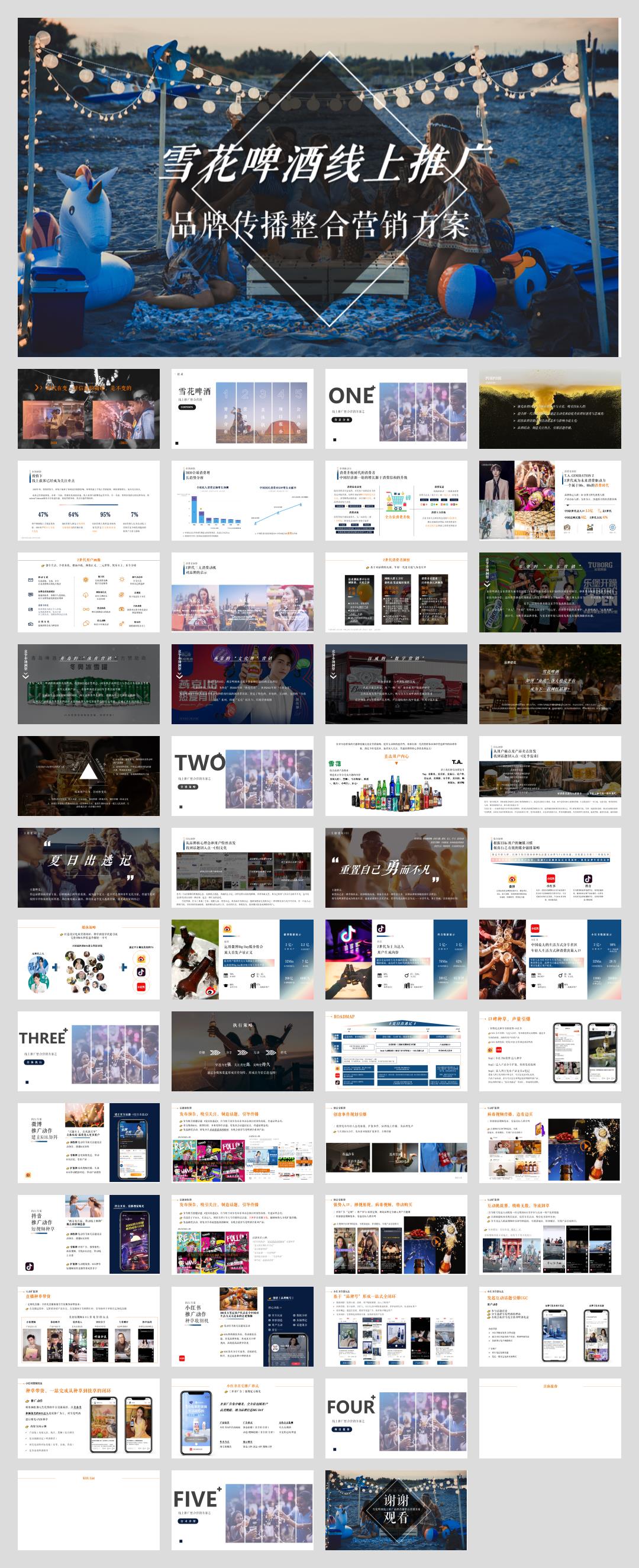 雪花啤酒线上推广品牌传播整合营销方案.pptx
