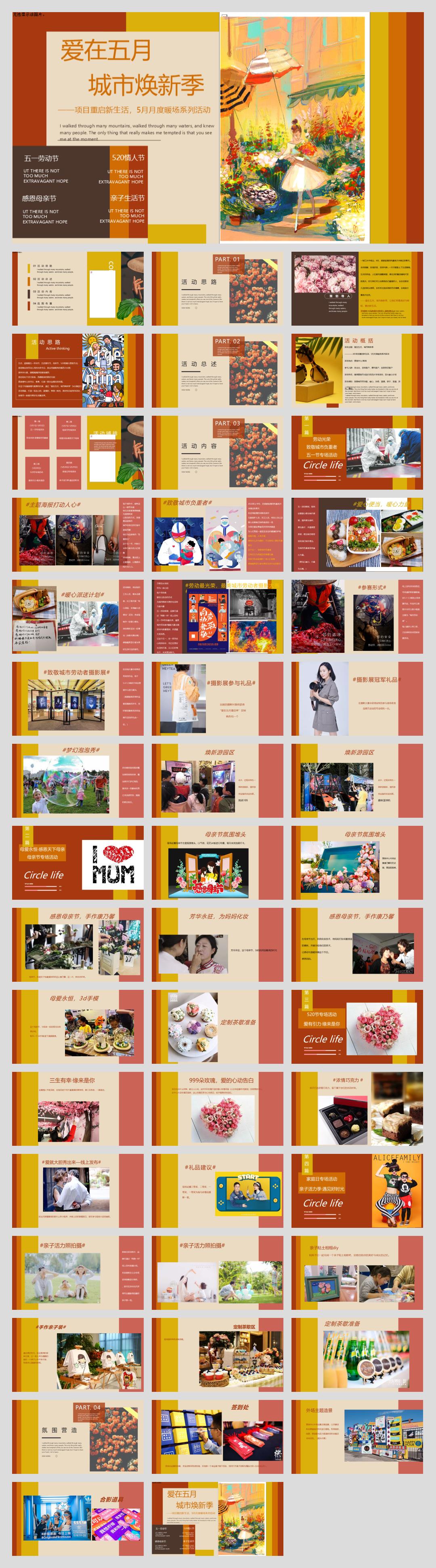 劳动节母亲节重启新生活5月月度暖场系列活动方案.pptx