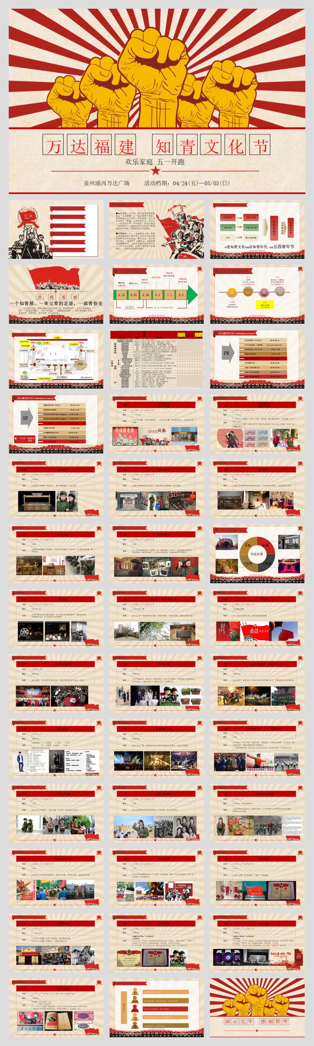 商业广场五一怀旧系列「知青文化节主题」活动策划方案-40页.pptx