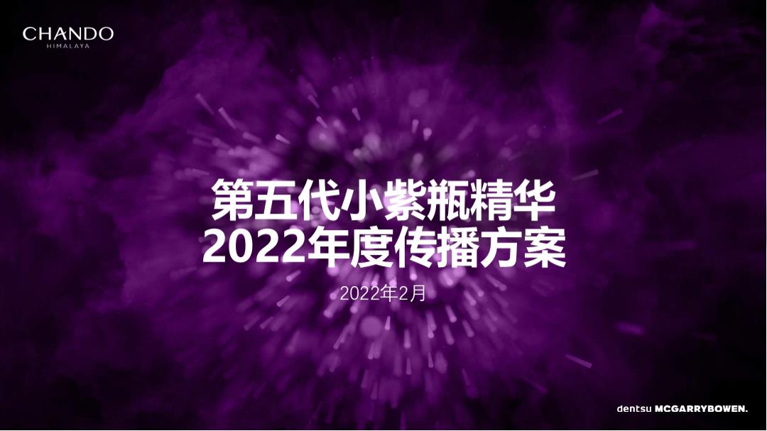 2022自然堂小紫瓶年度传播方案.pptx