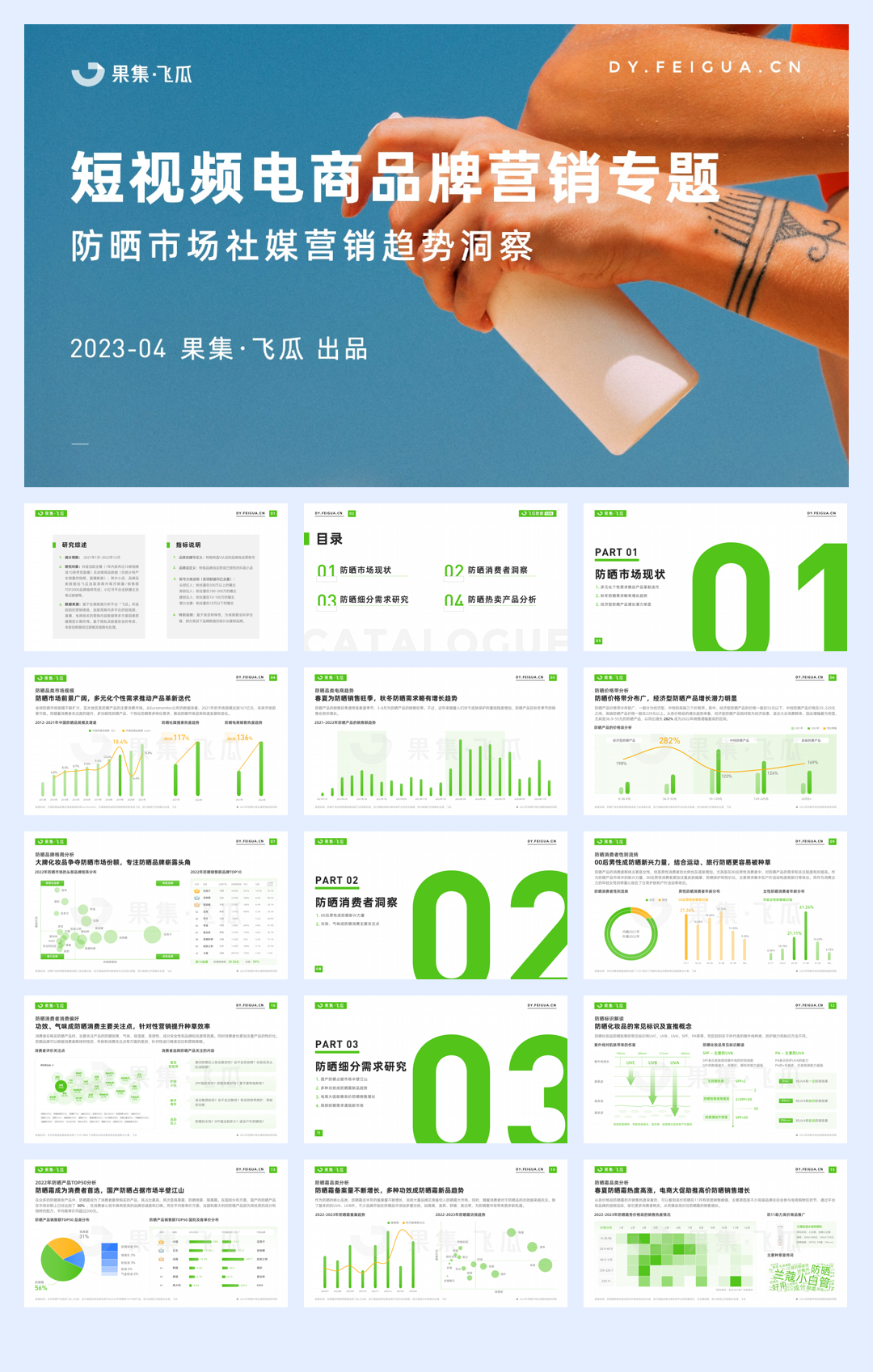 2023年防晒市场社媒营销趋势洞察报告-飞瓜-202304.pdf