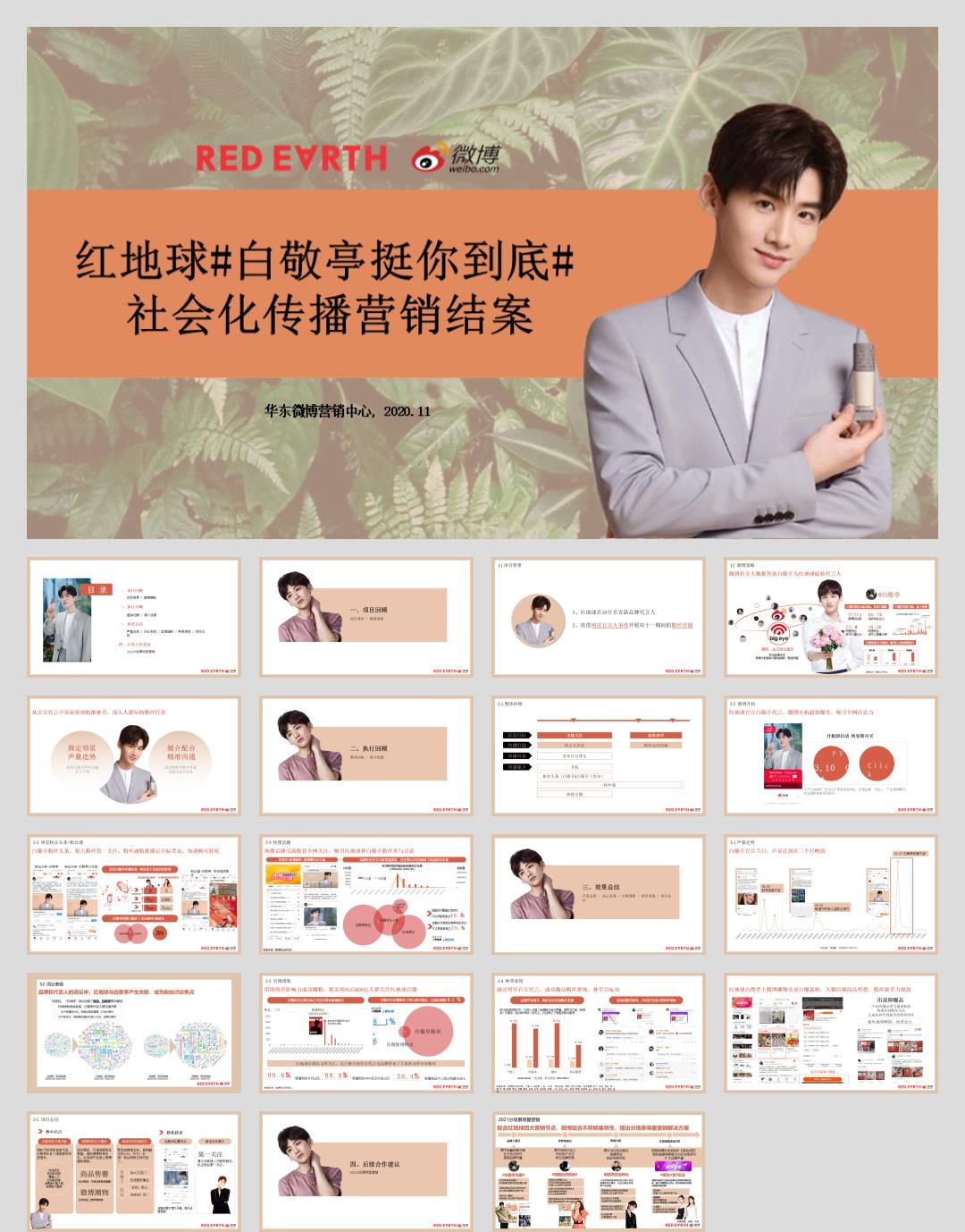 红地球白敬亭挺你到底社会化传播营销结案报告.pptx