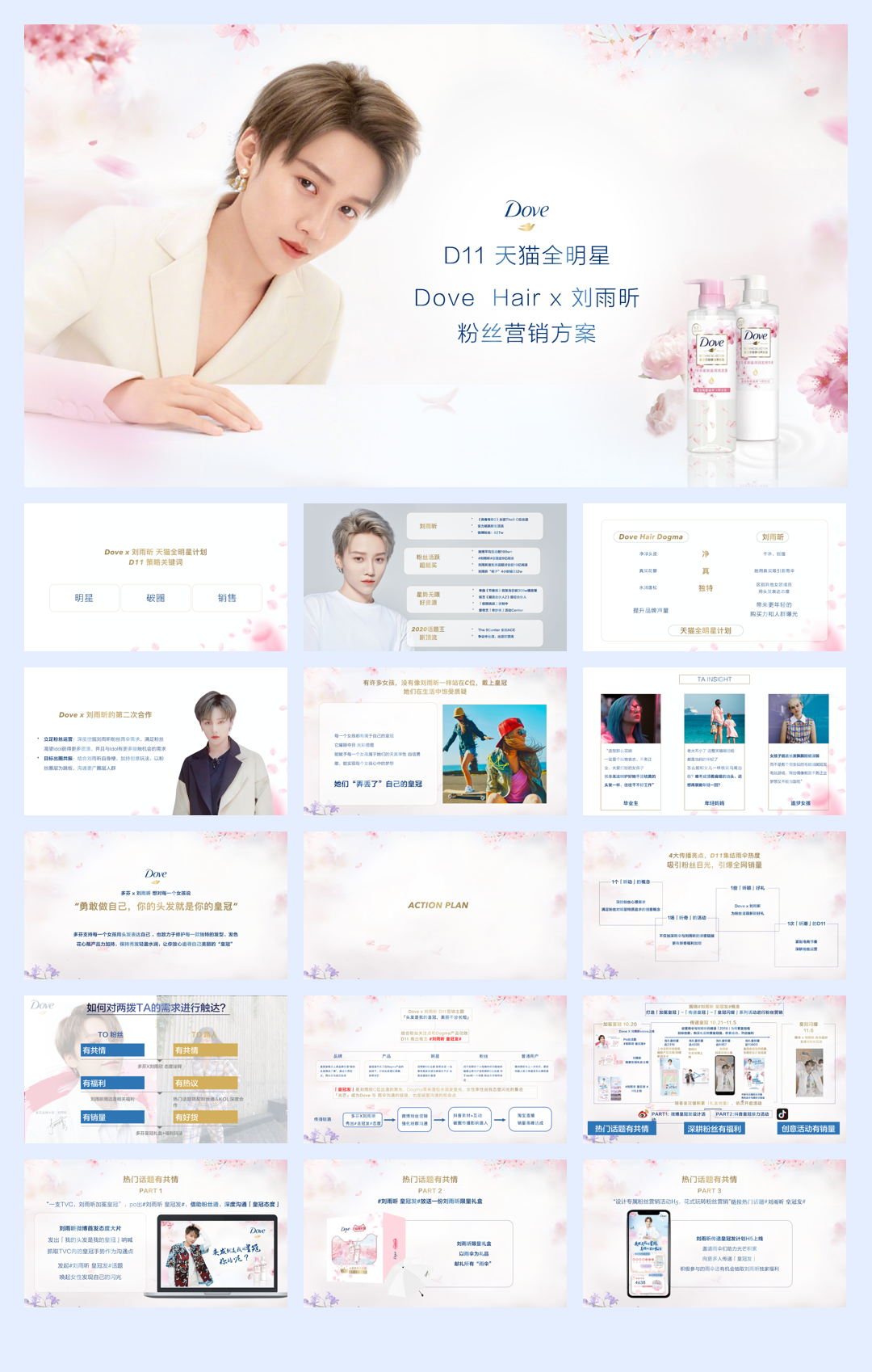 天猫全明星 Dove Hair x 刘雨昕粉丝营销方案.pdf
