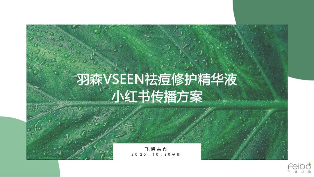 羽森VSEEN祛痘修护精华液小红书种草方案.pptx