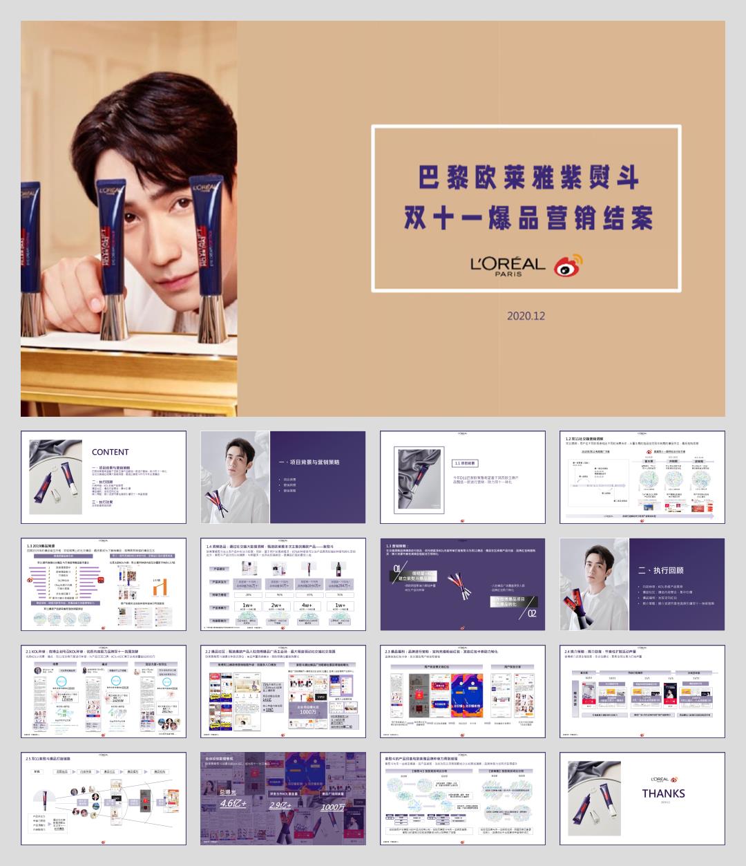 2020巴黎欧莱雅紫熨斗眼霜双11爆品打造结案.pptx