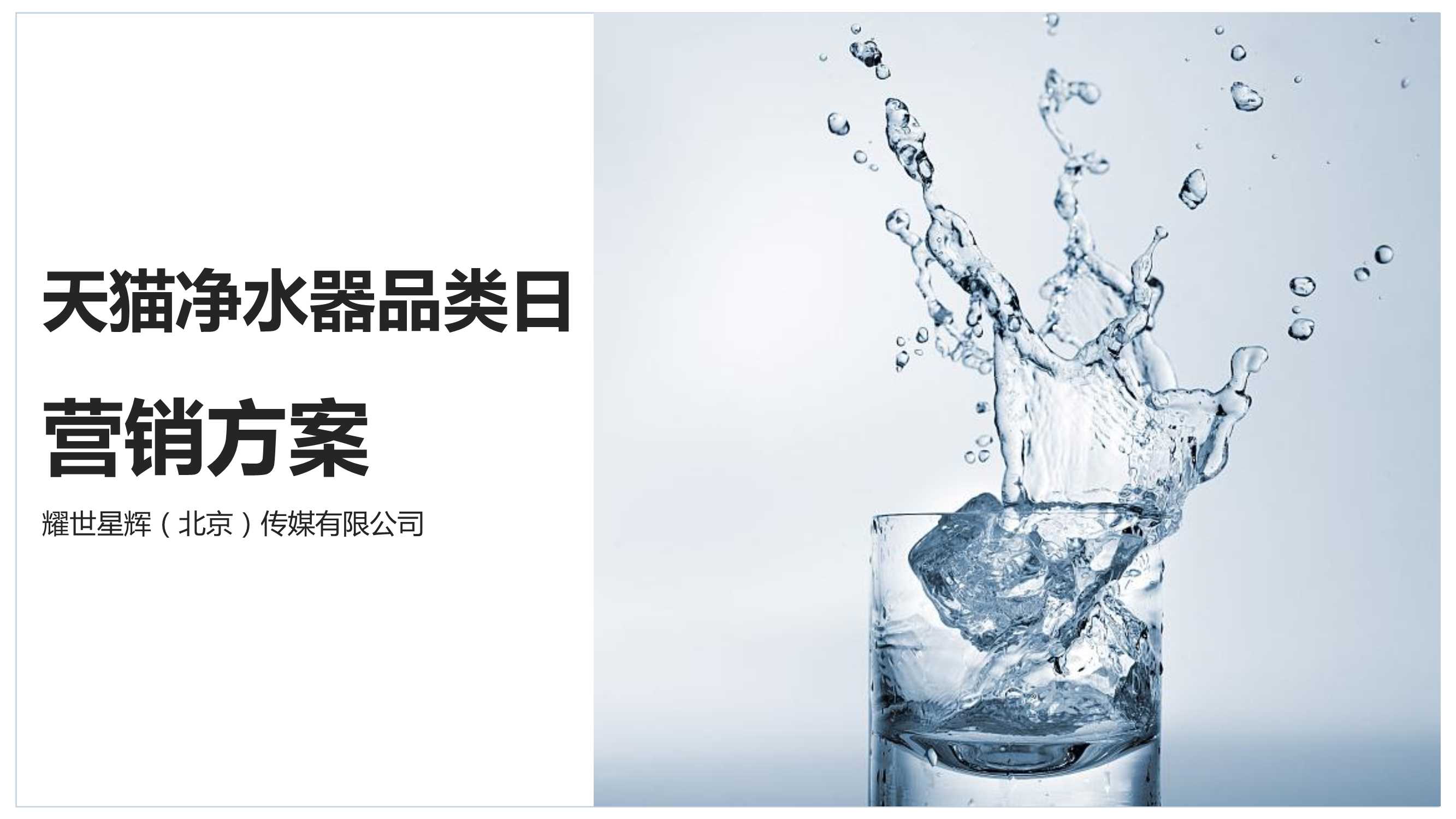 天猫净水器品类日营销方案.pdf