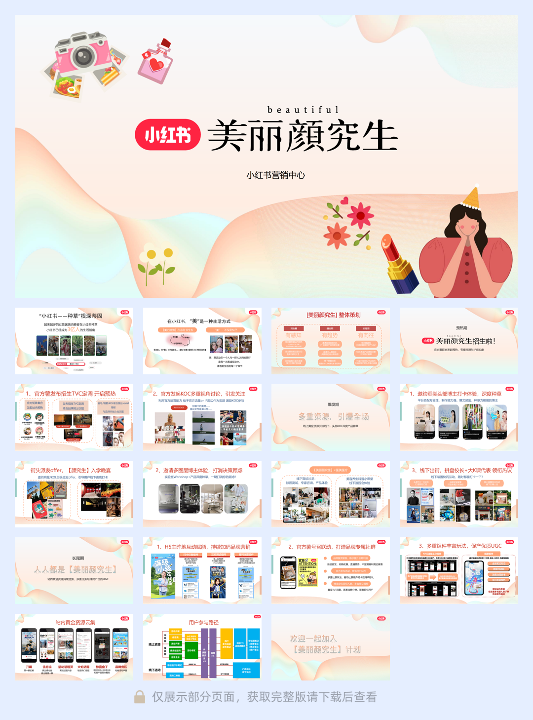 小红书2024美丽颜究生营销计划参考 .pdf