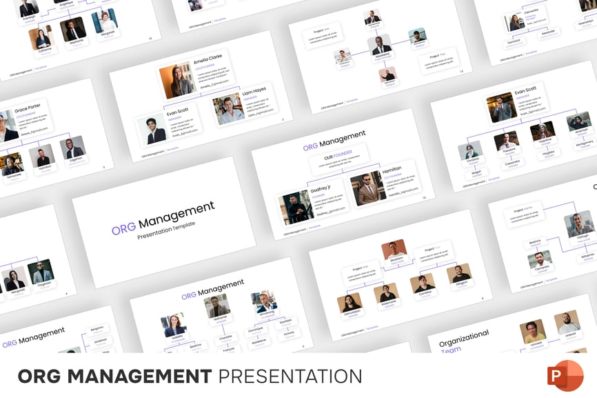 组织管理 PPT模板 (PPTX)