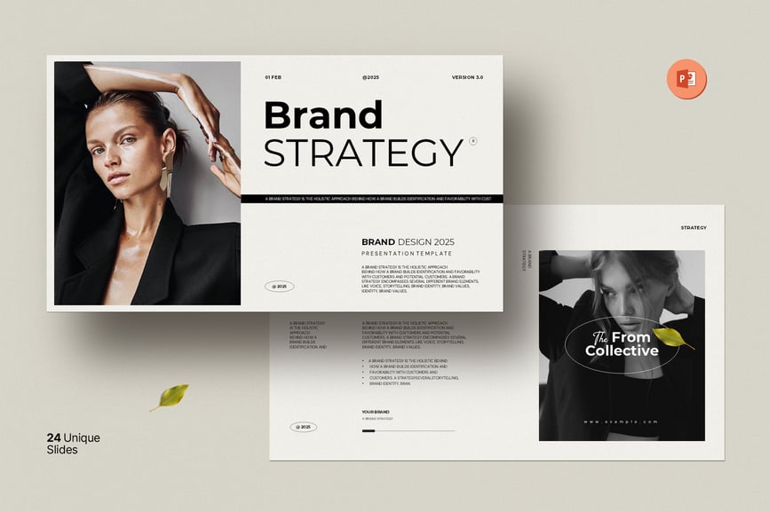 品牌战略演示模板PPT模板  (PPTX)