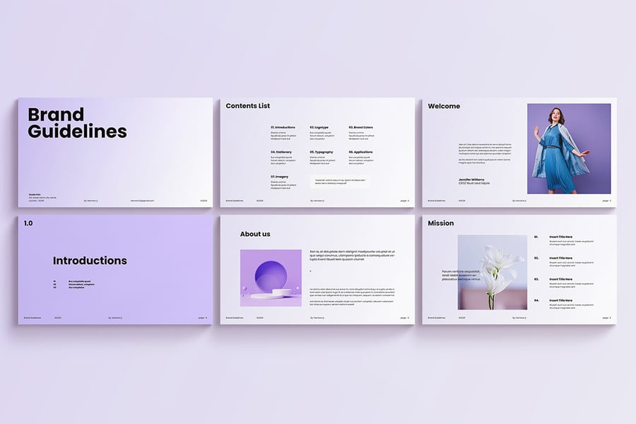 品牌指南 PPT模板  (PPTX)