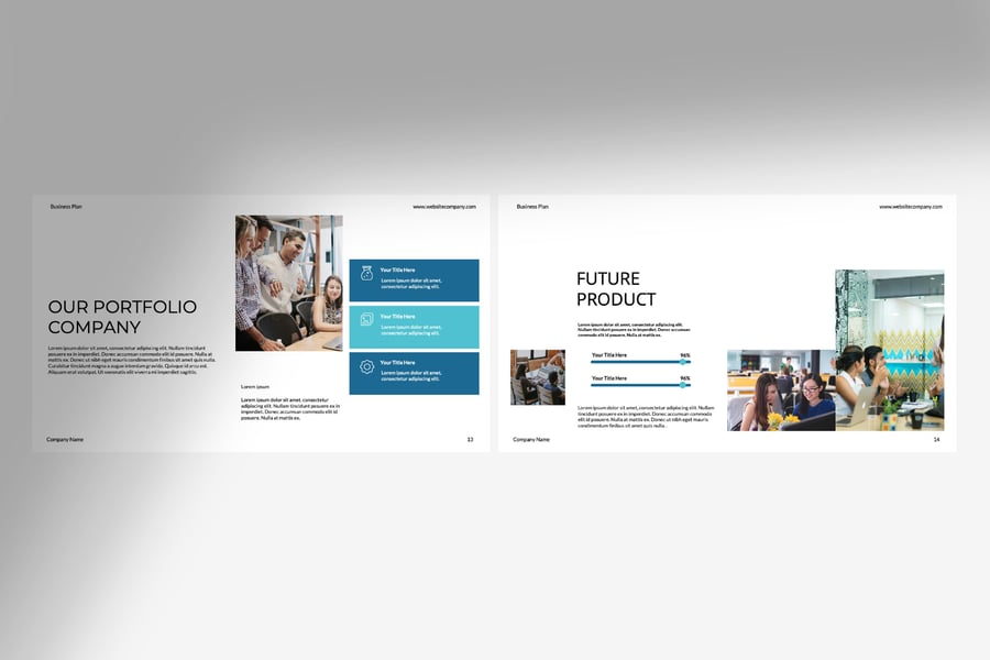 商业计划 PPT模板 (PPTX)