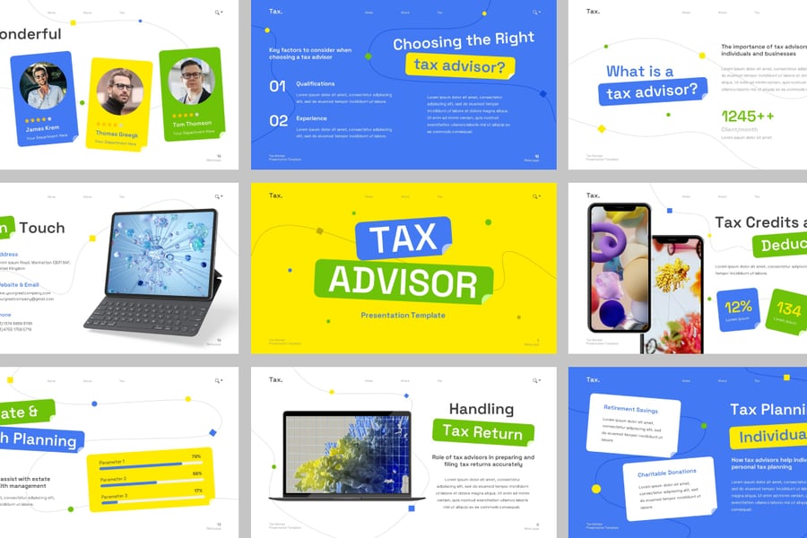 税务顾问 PPT模板 (PPTX)