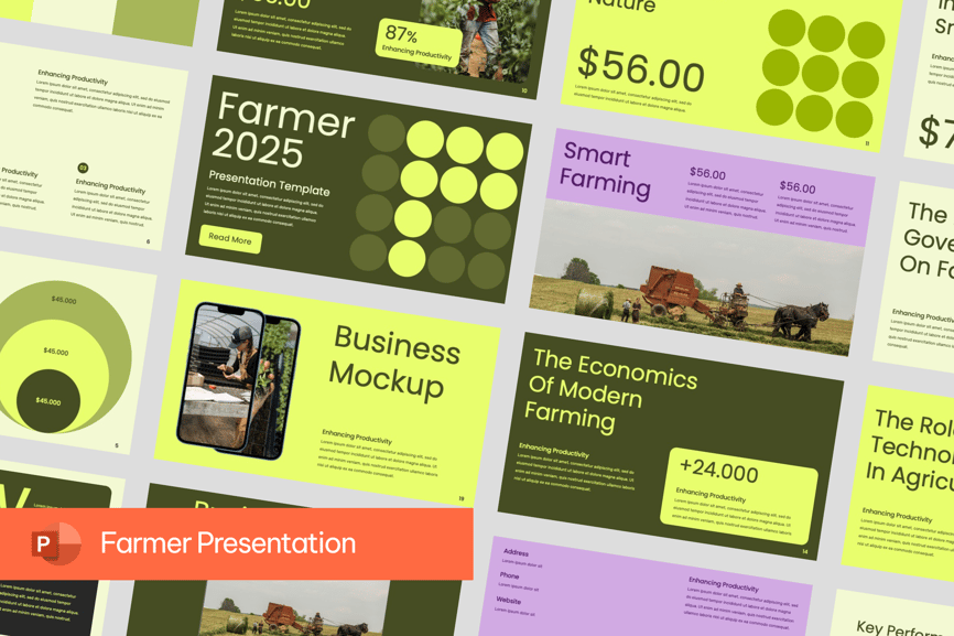 合作社和农业教育工作者常用PPT模板 (PPTX)