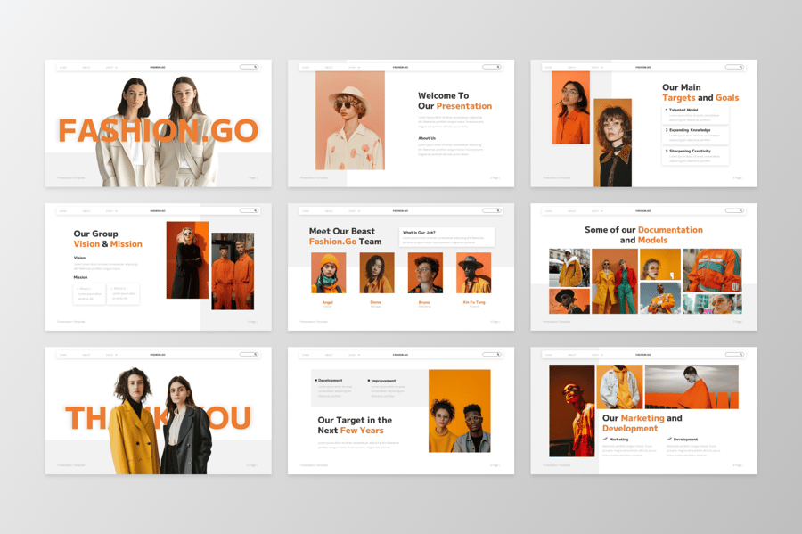 时尚项目PPT模版 (PPTX)