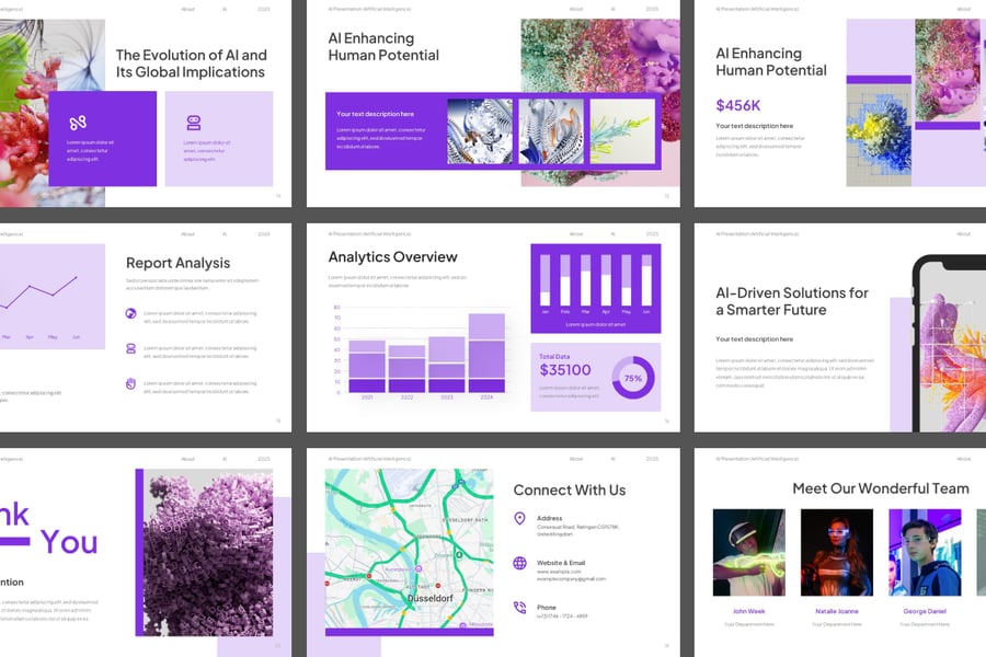 人工智能PPT模板 (PPTX)