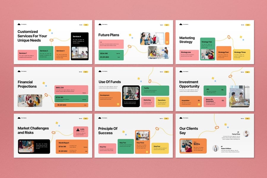 白人商业分析师PPT模板 (PPT)