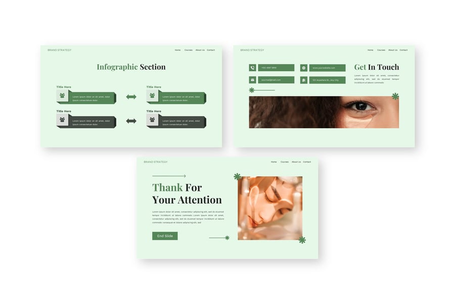 品牌策略-护肤PPT模板 (PPTX)